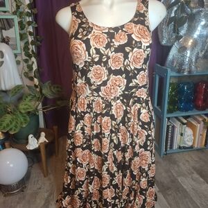 Plus Size Torrid Rose Floral sleeveless Dress Size 2